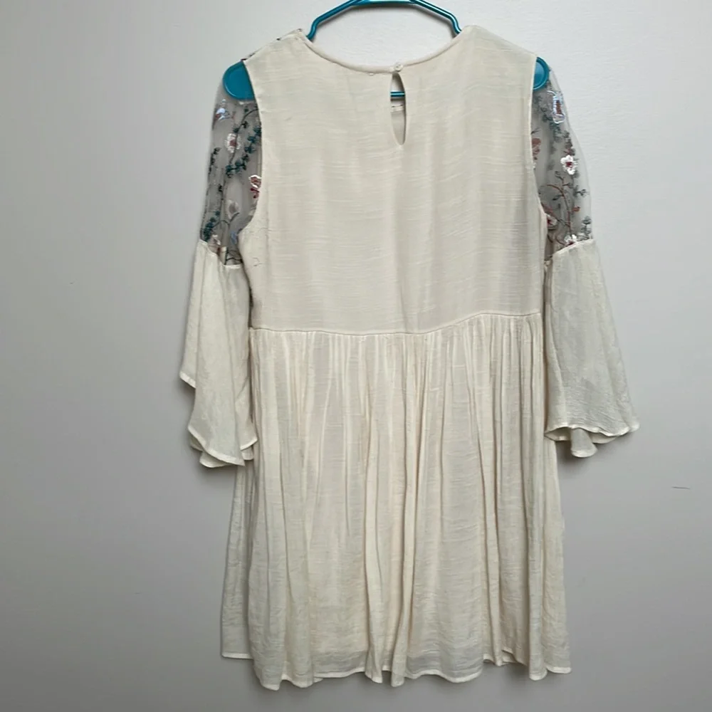 Altered State Dress Umgee Sheer Cream Dress Size S - Picture 7 of 8